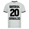 Maillot de Supporter Bayer 04 Leverkusen Alejandro Grimaldo 20 Extérieur 2023-24 Pour Homme